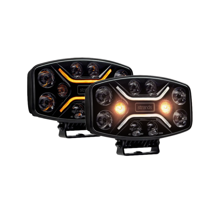 Strands Dark Knight Insane full LED verstraler met flitser - geschikt voor 12 en 24 volt gebruik - Strands 270698 - EAN: 7350133810308