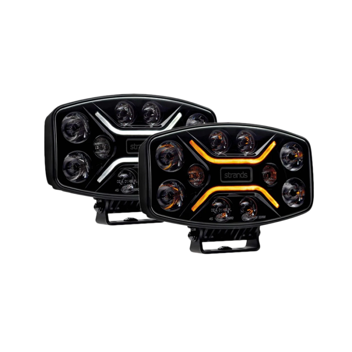 Strands Dark Knight Insane full LED verstraler met flitser - geschikt voor 12 en 24 volt gebruik - Strands 270698 - EAN: 7350133810308
