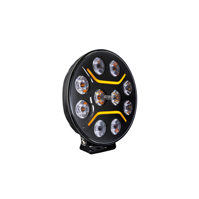Strands Dark Knight Intense 9 inch full LED verstraler - geschikt voor 12 en 24 volt gebruik - Strands 270928 - EAN: 7350133816379