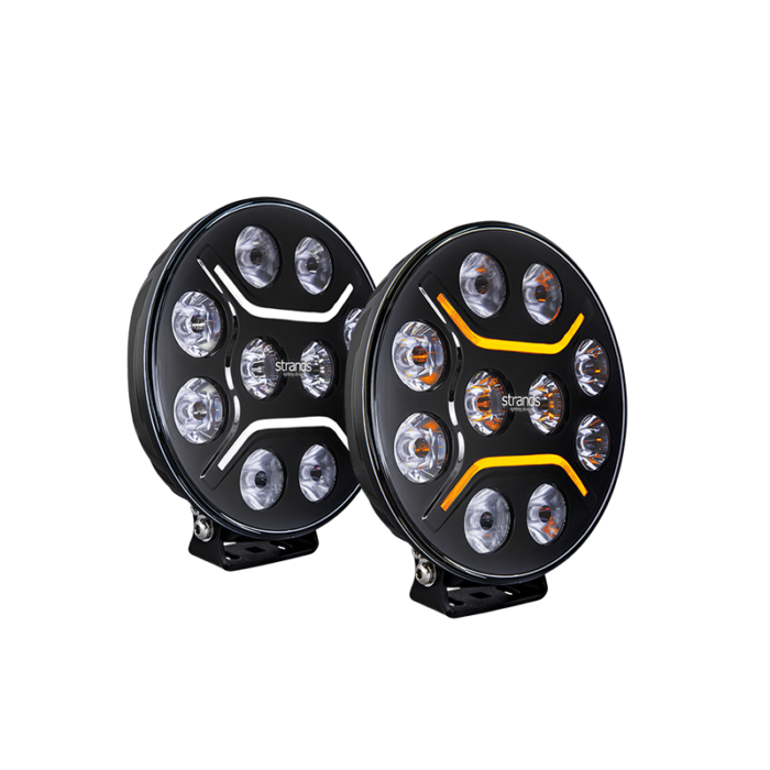 Strands Dark Knight Intense 9 inch full LED verstraler - geschikt voor 12 en 24 volt gebruik - Strands 270928 - EAN: 7350133816379