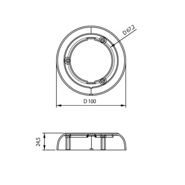 Opbouwframe Dasteri interieur lamp