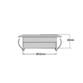 Dasteri LED interieur lamp ROOD - LED interieur spot die geschikt is voor een vrachtwagen cabine - RODE LED SPOT DIMBAAR
