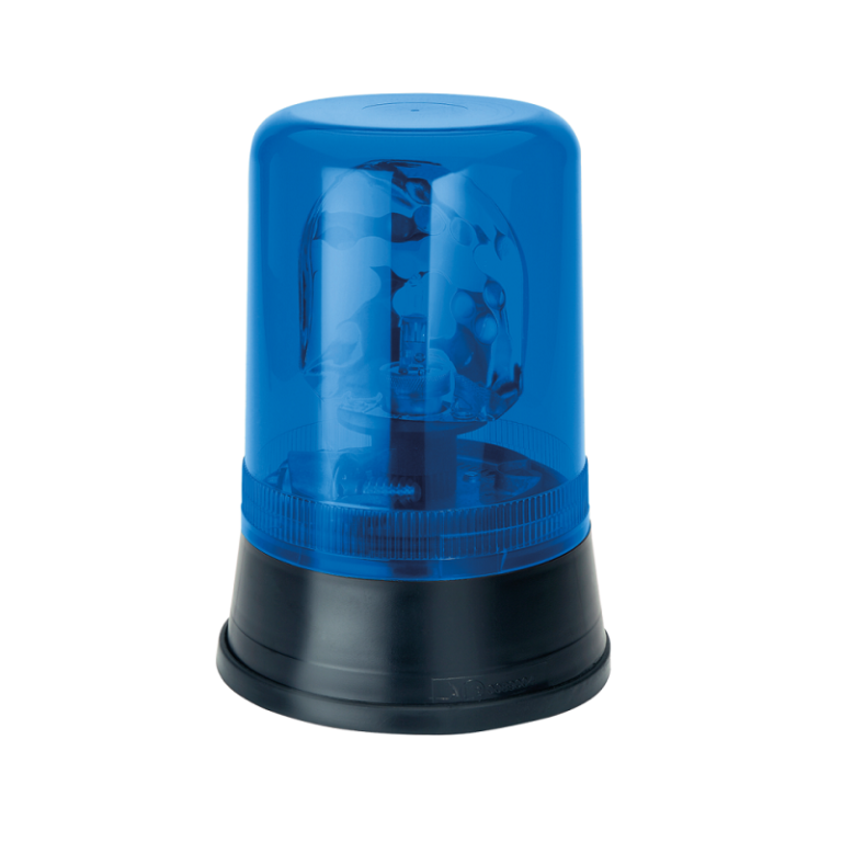 AEB 595 Rundumleuchte mit BLAU gefärbter Haube - geeignet für 24-Volt-Betrieb - EAN: 5414184010772