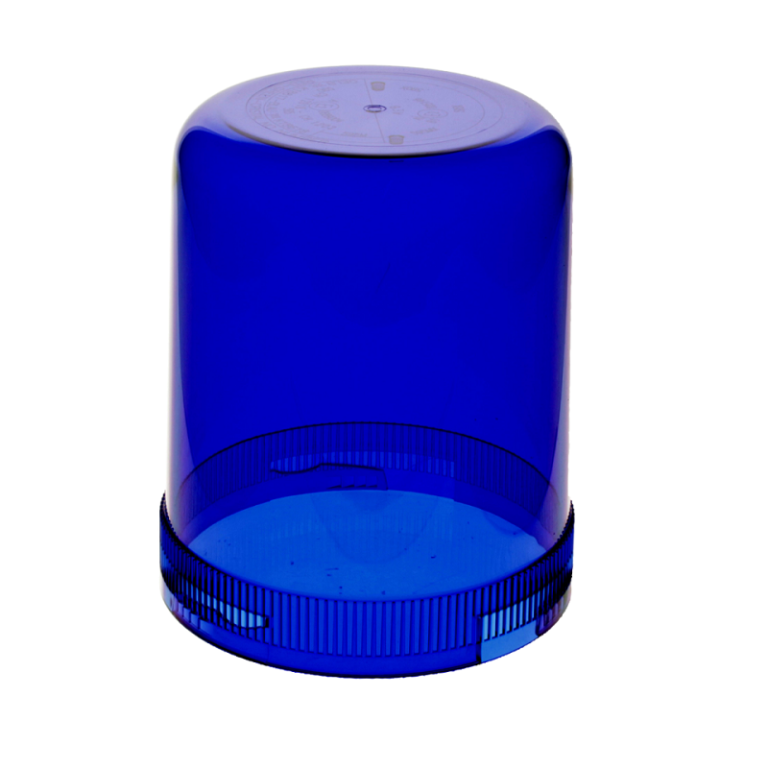 AEB 595 Rundumleuchte mit BLAU gefärbter Haube - geeignet für 24-Volt-Betrieb - EAN: 5414184010772