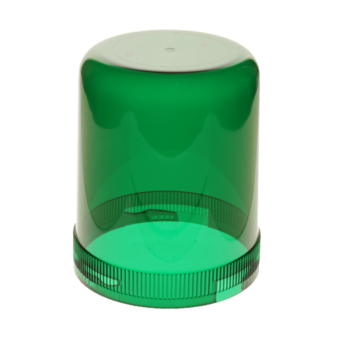 AEB 595 zwaailamp met GROEN gekleurde kap - geschikt voor 24 volt gebruik - EAN: 5414184011076