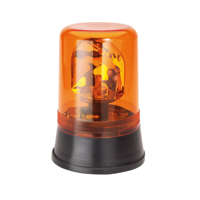 AEB 595 zwaailamp met ORANJE gekleurde kap - geschikt voor 24 volt gebruik - EAN: 5414184010796