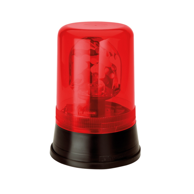 AEB 595 Rundumleuchte mit ROT gefärbter Haube - geeignet für 24 Volt Betrieb - EAN: 5414184010802