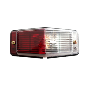 Dubbelbrander met helder en rood glas - EAN: 6090443046097