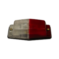 Dubbelbrander met helder / rood glas