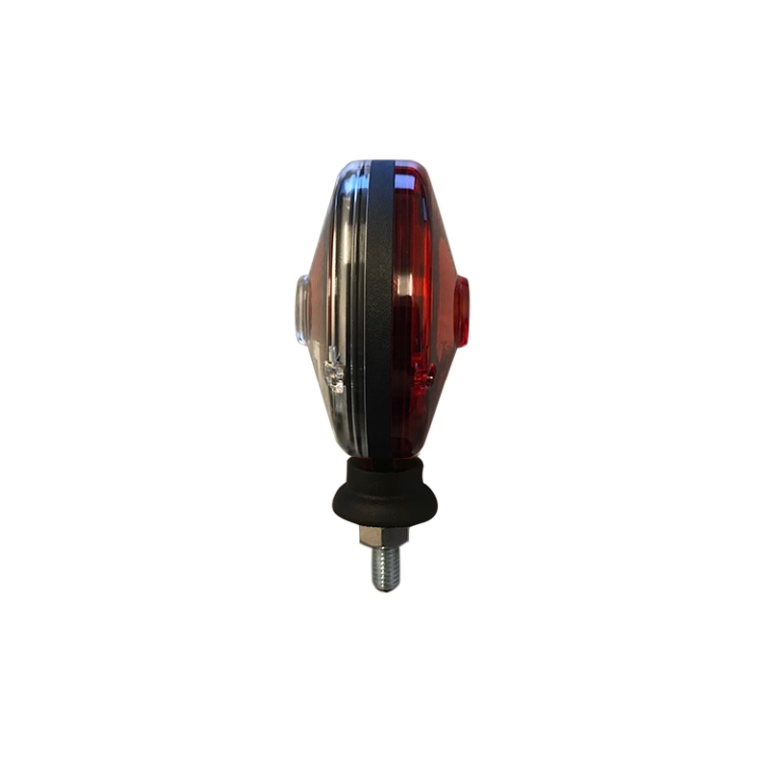 Nedking Spiegelleuchte rot/weiß - mit BA15S Lampenfassung - geeignet für 12 und 24 Volt Betrieb - EAN: 6090431347397