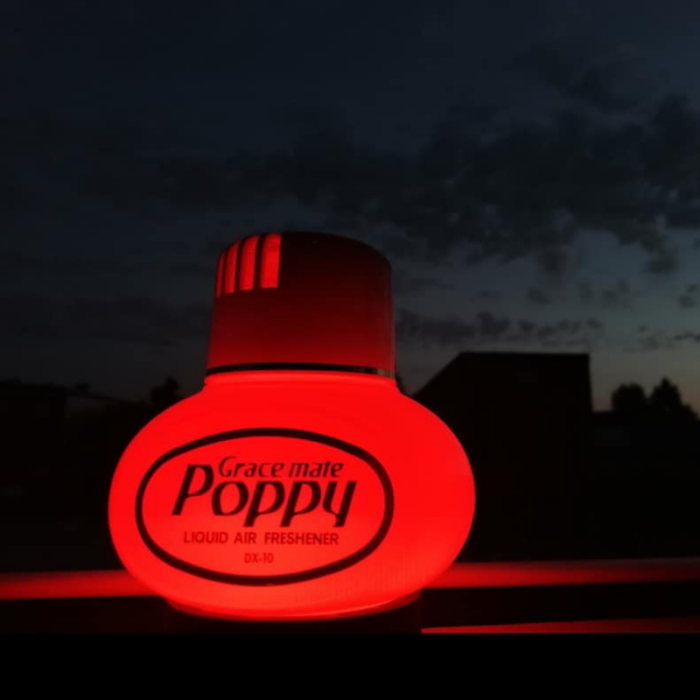 Poppy met aanstekerplug rood