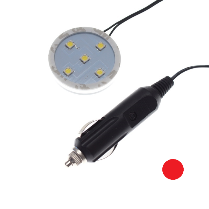 Poppy LED ring ROOD - LED verlichting van het merk Poppy Grace Mate - Passen onder de luchtverfrisser flesjes - EAN: 7111300935459