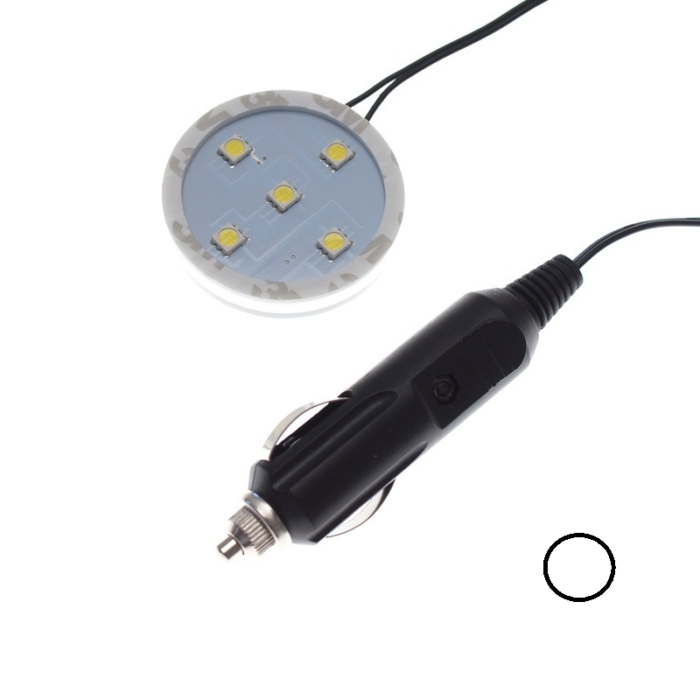 Poppy LED ring WIT - LED verlichting van het merk Poppy Grace Mate - Passen onder de luchtverfrisser flesjes - EAN: 7111309548520