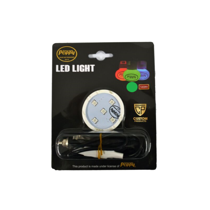 Poppy LED ring GROEN - LED verlichting van het merk Poppy Grace Mate - Passen onder de luchtverfrisser flesjes - EAN: 7111306148013