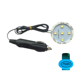 Poppy LED ring blauw