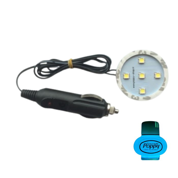 Poppy LED ring blauw