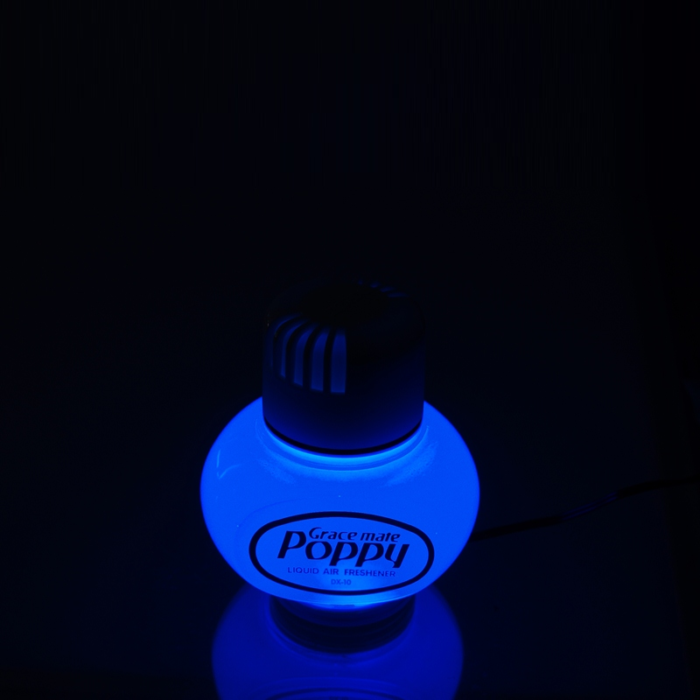 Poppy LED ring BLAUW - LED verlichting van het merk Poppy Grace Mate - Passen onder de luchtverfrisser flesjes - EAN: 7111302887923