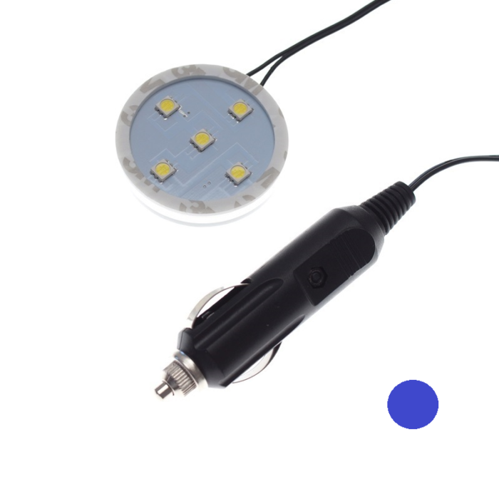 Poppy LED ring BLAUW - LED verlichting van het merk Poppy Grace Mate - Passen onder de luchtverfrisser flesjes - EAN: 7111302887923