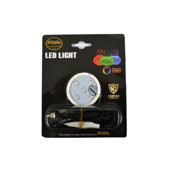 Poppy LED ring RGB - LED verlichting van het merk Poppy Grace Mate met afstandsbediening - Passen onder de luchtverfrisser flesjes - EAN: 7111309923518