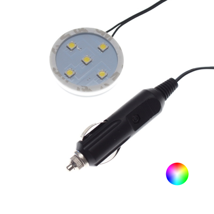 Poppy LED ring RGB - LED verlichting van het merk Poppy Grace Mate met afstandsbediening - Passen onder de luchtverfrisser flesjes - EAN: 7111309923518