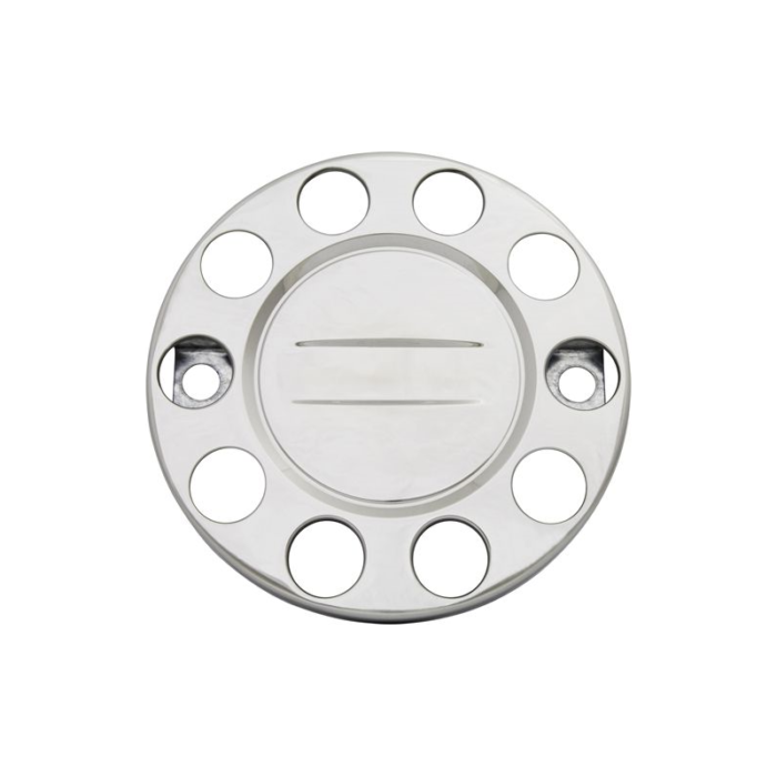 RVS wielring 22,5 inch STAAL - wielring dicht voor vrachtwagen of trailer wiel met 10 bout gaten - geschikt voor staal velg
