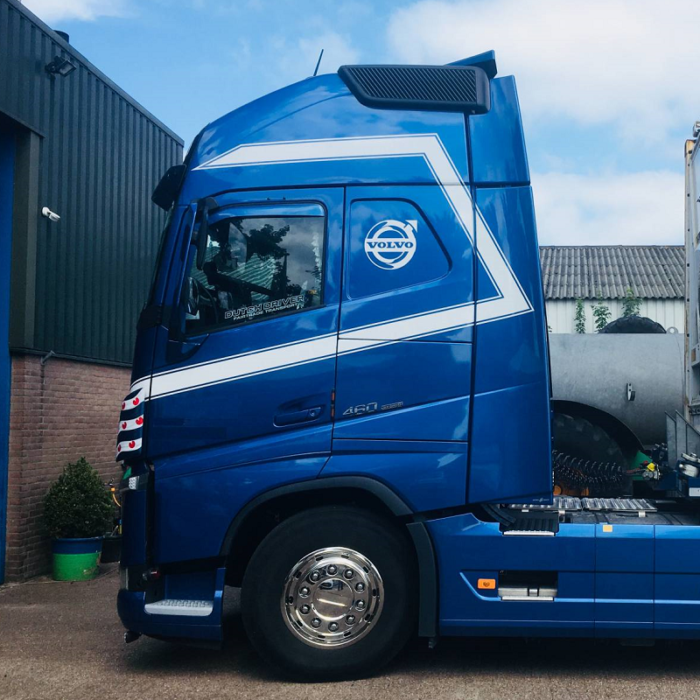 RVS wielring 22,5 inch ALU - wielring dicht voor vrachtwagen wiel met 10 bout gaten - geschikt voor ALU / ALCOA velg