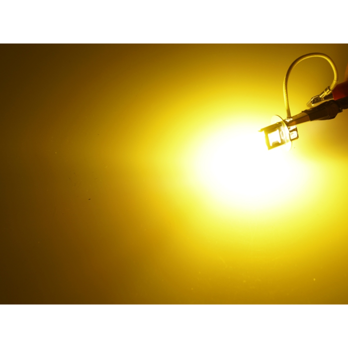 Michiba H3 halogeen lamp GEEL 24V - gele lampen die geschikt zijn voor in de vrachtwagen - LET OP lamp NIET aanraken aan het glas