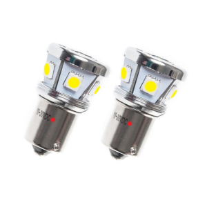 Nedking BA15S LED lamp ROOD - LED lamp voor 12 en 24 volt gebruik - voorzien van 8 SMD LED