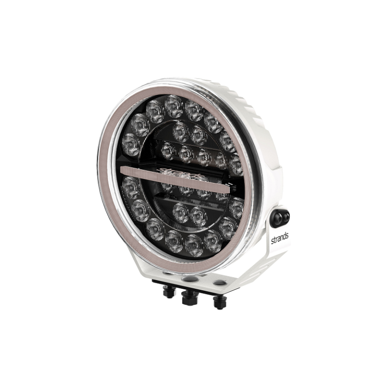 Strands Firefly Full-LED-Scheinwerfer 9 Zoll WEISS - A revolutionary driving light that stands out by blending in with your vehicle - HAMMER - geeignet für Auto, LKW, Wohnmobil, Traktor und mehr - Betrieb mit 12 und 24 Volt - EAN: 7350133816348 - Strands 270957