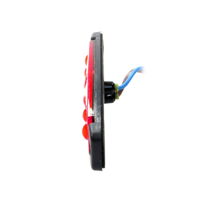Dasteri 6 LED markeringslamp ROOD - contourlamp voor truck en trailer - geschikt voor 24 volt gebruik - EAN: 6090540366302