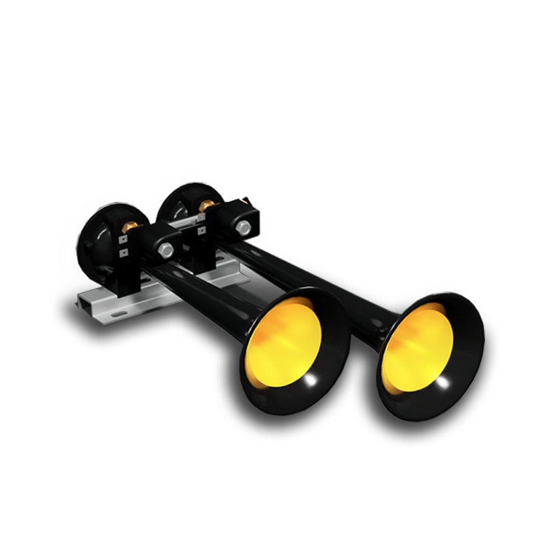 Basuri Air Horn 12/24V Einsatz - 135 dB lautes Drucklufthorn, das nur mit einem Kompressor verwendet werden kann, z. B. an deinem Auto, LKW, Traktor, Wohnmobil oder anderen Fahrzeugen