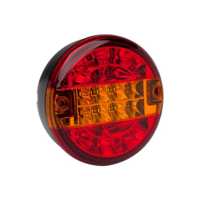AEB LED hamburger achterlicht met 20 LED punten - 3 kamer achterlicht die geschikt is voor 12 & 24 volt gebruik - EAN: 5414184270015