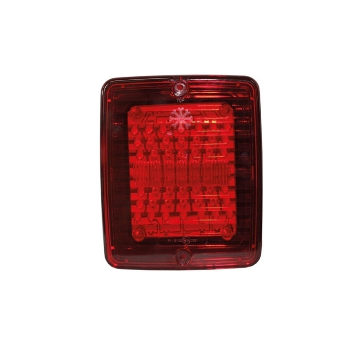 Strands IZE LED achterlicht met stads en remlicht functie - achterlicht Deense bumper die geschikt is voor 24 volt / vrachtwagen gebruik - met ECE R7 keurmerk - Strands 800110 - EAN: 7323030001216