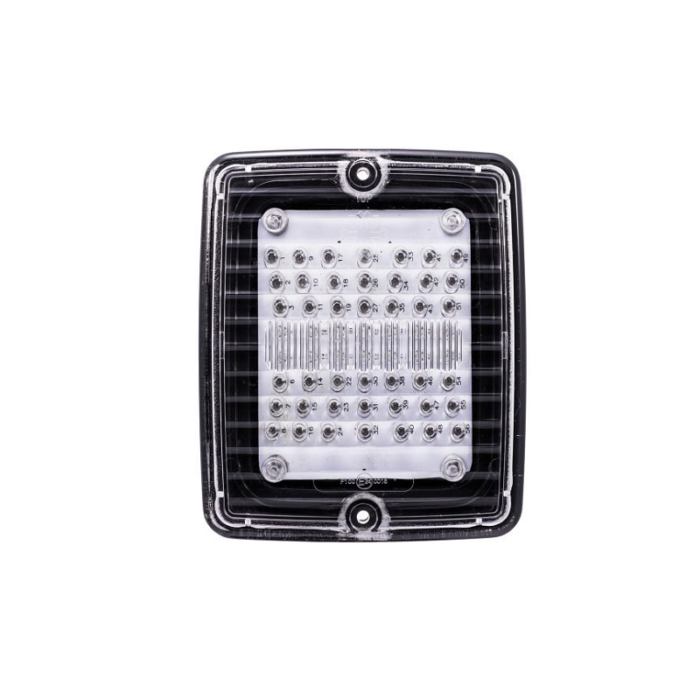 Strands IZE LED achterlicht met richtingaanwijzer functie en helder glas - achterlicht Deense bumper die geschikt is voor 24 volt / vrachtwagen gebruik - met ECE R6 keurmerk - Strands 800127 - EAN: 7323030001315