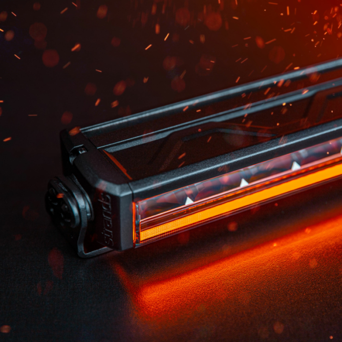 Strands Firefly LED bar 20'' - LED bar met ORANJE en WIT standlicht - extreem platte LED bar die geschikt is voor 12 en 24 volt gebruik - Strands 809403 - EAN: 7350133816461