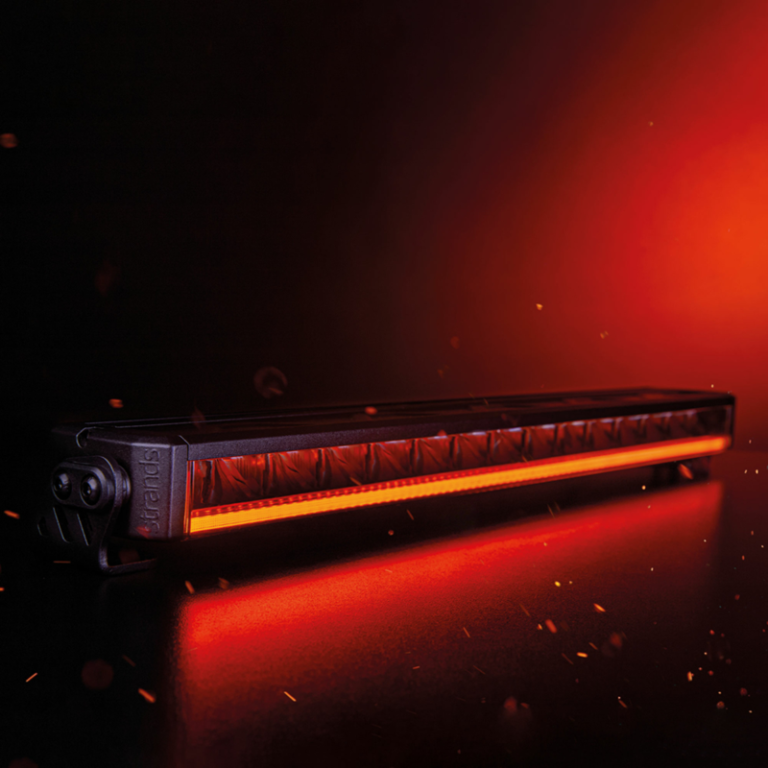 Strands Firefly LED bar 20'' - LED bar mit ORANGE und WEISS Standlicht - extrem flache LED bar, geeignet für 12 und 24 Volt Betrieb - Strands 809403 - EAN: 7350133816461