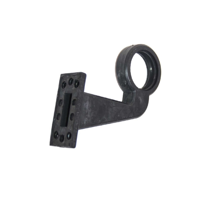 Gylle rubber montagevoet 195mm haaks - Zweedse / Deense breedtelamp voor de halogeen met losse fitting en bol of LED uitvoering - EAN: 7392847309075