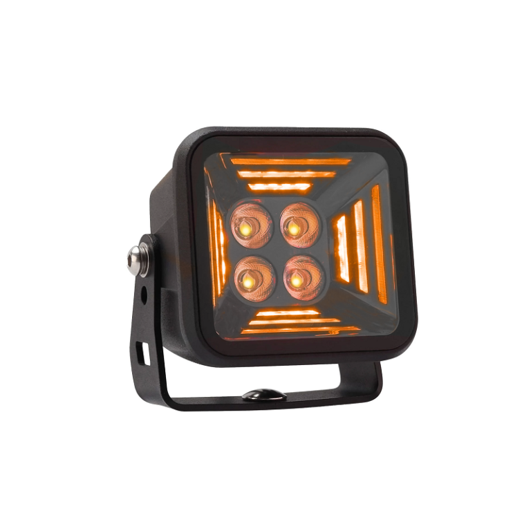 Strands Dark Knight Fortex LED Arbeitsscheinwerfer - Arbeitsscheinwerfer mit AMBER Standlicht - Strands 809256 - EAN: 7323030001131