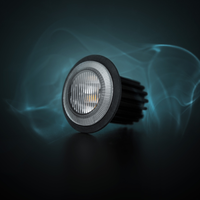 Strands Dark Knight Gloria LED flitser ORANJE met helder glas - LED strobe met ECE R65 keurmerk - Strands 850420 - EAN: 7350133816638