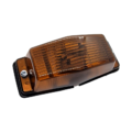 Dubbelbrander ORANJE met donker / smoke lamp glas - geschikt voor 12 en 24 volt gebruik - dubbelpolige lamp voor auto, vrachtwagen, trailer en meer - EAN: 6090539958983