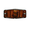 Dubbelbrander ORANJE met donker / smoke lamp glas - geschikt voor 12 en 24 volt gebruik - dubbelpolige lamp voor auto, vrachtwagen, trailer en meer - EAN: 6090539958983