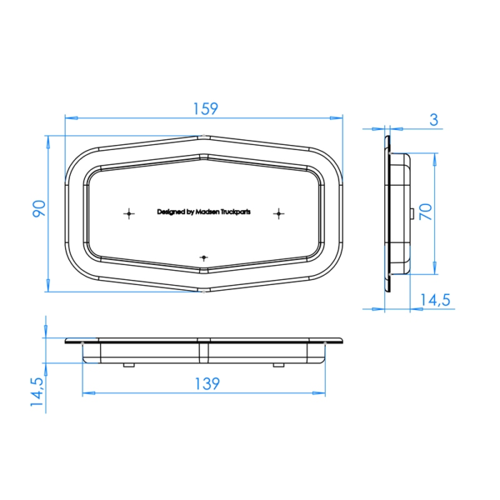 Afmetingen TN-605280 - frame 12mm