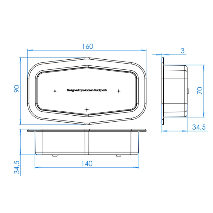 Afmetingen TN-605282 - frame 32mm