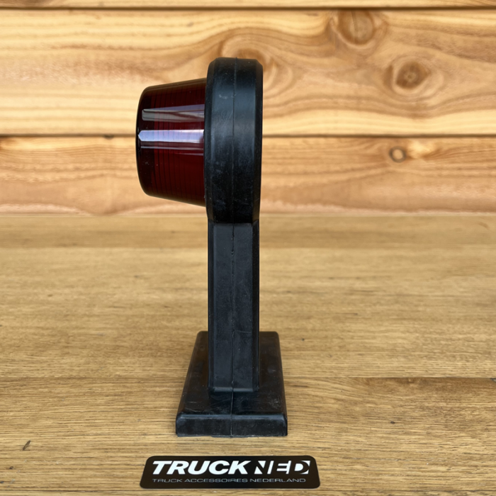 Gylle lens rood - BLACK-LINE - los lampglas voor de Deense breedtelamp - max r5w lamp onder het glaasje steken - geschikt voor de rubber breedtelamp van het Zweedse merk Gylle - past ook in Horpol, WAS en Strands breedtelamp
