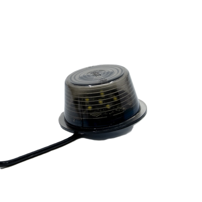 Gylle LED unit rood in BLACK-LINE uitvoering - LED module met SMOKE glas voor auto, vrachtwagen, aanhanger, trailer, camper en meer - LED module werkt op 12 & 24 volt en is volledig waterproof - EAN: 7392847317964
