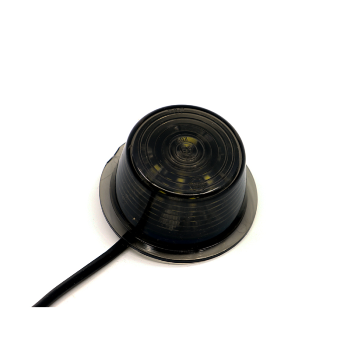Gylle LED unit oranje in BLACK-LINE uitvoering - LED module met SMOKE glas voor auto, vrachtwagen, aanhanger, trailer, camper en meer - LED module werkt op 12 & 24 volt en is volledig waterproof - EAN: 7392847317957