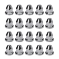 Ruspa kunststof wielmoerdoppen 32mm - 46 mm hoog - wielaccessoire die geschikt is voor een DAF, MAN, Mercedes en Iveco vrachtwagen - chrome accessoire voor de wielen