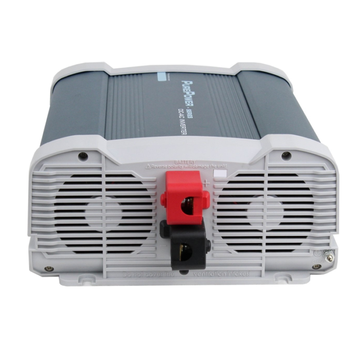 Purepower sinus omvormer 2500w - 24v - omvormer die geschikt is voor 24 volt gebruik - vrachtwagen, camper, boot of ander soort voer of vaartuig dat een 24 volt aansluiting heeft - word geleverd incl. aansluitmateriaal en handleiding