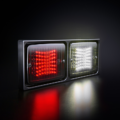 Strands IZE frame DUBBEL horizontaal - geschikt voor IZE LED / HELLA en LEDON lampen - eenvoudige montage met 8 bouten - OPBOUWFRAME DEENSE ACHTERBUMPER - Strands 800637 - EAN: 7323030190118