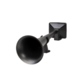 Hadley luchthoorn in een speciale Black Edtion - lengte 49cm - 130 dB